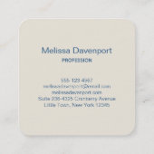 Beaker & Test Tube Science Theme Quadratische Visitenkarte (Rückseite)