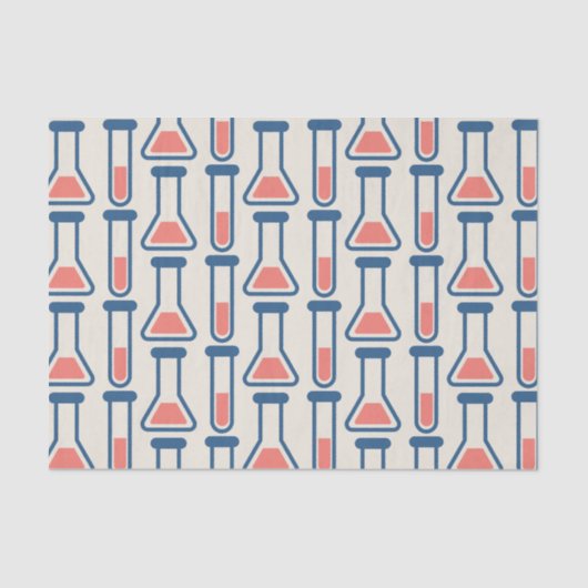 Beaker & Test Tube Science Theme Seidenpapier (Vorderseite)