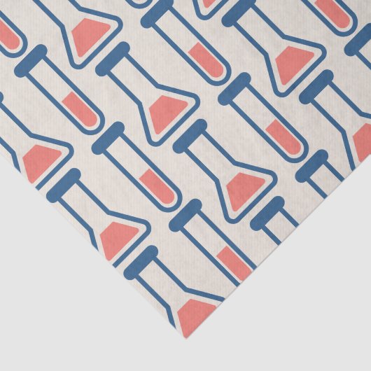 Beaker & Test Tube Science Theme Seidenpapier (Ausschnitt)