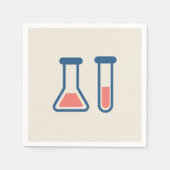 Beaker & Test Tube Science Theme Serviette (Vorderseite)