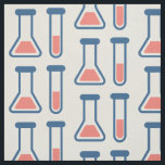 Beaker & Test Tube Science Theme Stoff<br><div class="desc">Gewebe mit einem niedlichen zeichn von Reagenzglas und Becherglas. Ideal für Wissenschaftsarten.</div>