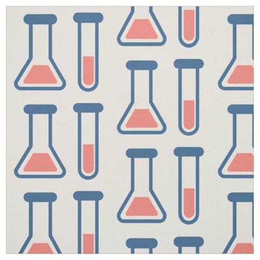Beaker & Test Tube Science Theme Stoff (Muster)