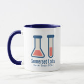 Beaker & Test Tube Science Theme Tasse (Links)