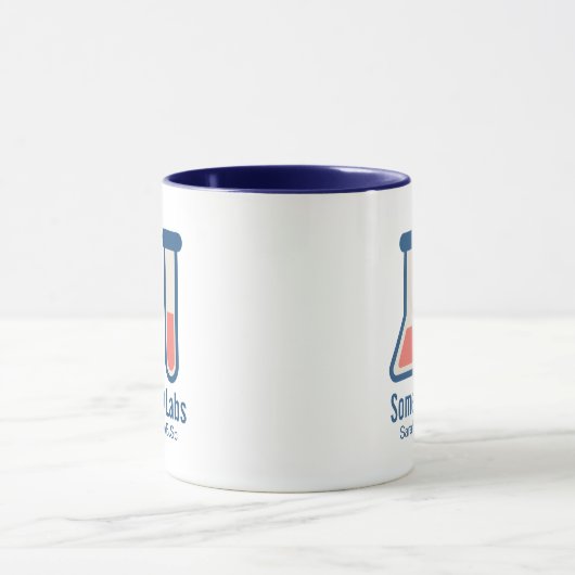 Beaker & Test Tube Science Theme Tasse (Zentrum)