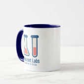 Beaker & Test Tube Science Theme Tasse (Vorderseite Links)