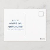 Beaker & Test Tube Science Theme Vielen Dank Postkarte (Rückseite)