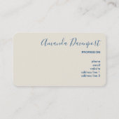 Beaker & Test Tube Science Theme Visitenkarte (Rückseite)