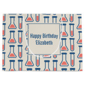 Beaker & Test Tube Science zum Geburtstag Große Geschenktüte (Vorderseite)