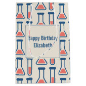 Beaker & Test Tube Science zum Geburtstag Mittlere Geschenktüte (Vorderseite)