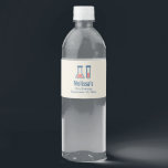 Beaker & Test Tube Science zum Geburtstag Wasserflaschenetikett<br><div class="desc">Flaschenetiketten mit einem niedlichen zeichn eines Reagenzglases und eines Bechers. Ideal für Wissenschaftsarten.</div>