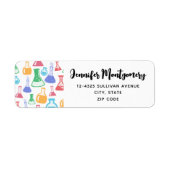 Beakers and Flask Fun Science Pattern Address (Vorne)