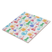Beakers and Flask Fun Science Pattern Fliese (Seite)