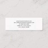 Beakers and Flask Fun Science Pattern Mini Visitenkarte (Rückseite)