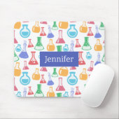 Beakers and Flask Fun Science Pattern Mousepad (Mit Mouse)