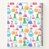Beakers and Flask Fun Science Pattern Notizblock (Rückseite)