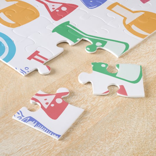 Beakers and Flask Fun Science Pattern Puzzle (Seite)