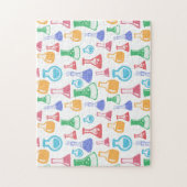 Beakers and Flask Fun Science Pattern Puzzle (Vertikal)