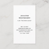 Beakers and Flask Fun Science Pattern Visitenkarte (Rückseite)