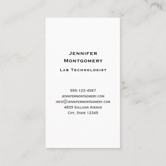 Beakers and Flask Fun Science Pattern Visitenkarte (Rückseite)