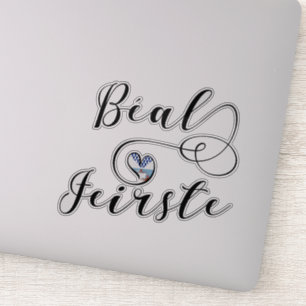 Béal Feirste Flag Heart, Belfast Aufkleber