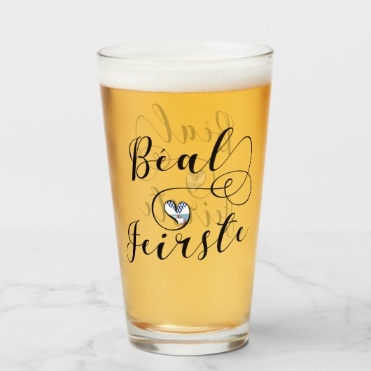 Béal Feirste Flag Heart, Belfast Glas (Vorne (Gefüllt))