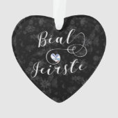 Béal Feirste Flag Heart, Belfast Ornament (Rückseite)