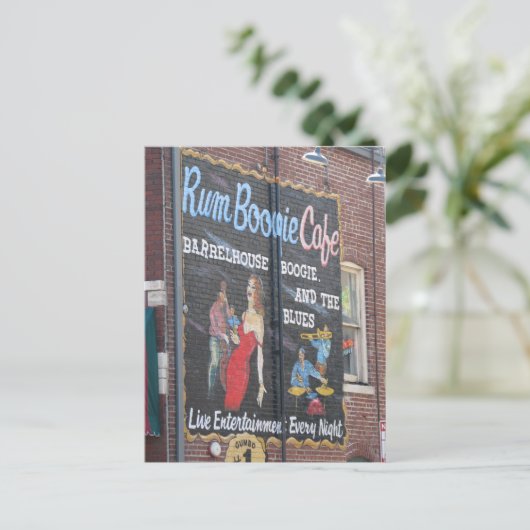 Beale 'n Blues Postkarte (Stehend Vorderseite)