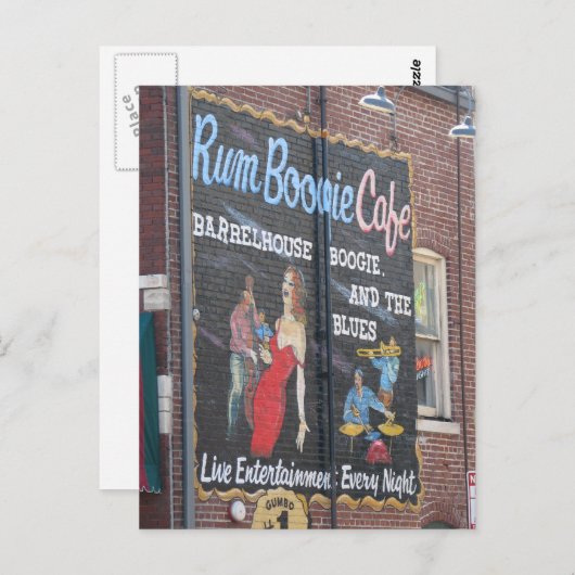 Beale 'n Blues Postkarte (Vorne/Hinten)