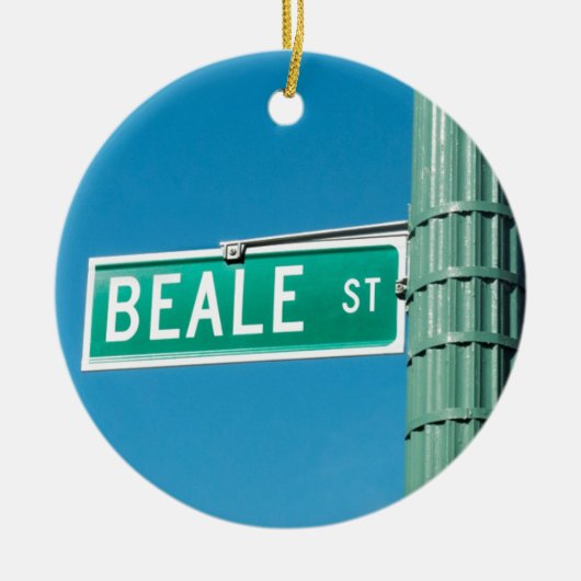 Beale Straßenschild Keramikornament (Vorne)
