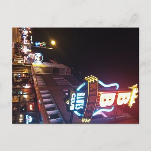 Beale Street Feiertagspostkarte (Vorderseite)