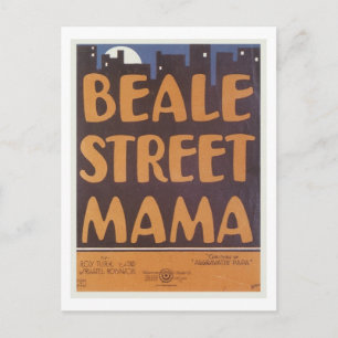 Beale Street Mama Vintag Songbook Cover Postkarte