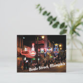 Beale Street, Memphis, Tennesee Postkarte (Stehend Vorderseite)