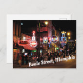 Beale Street, Memphis, Tennesee Postkarte (Vorne/Hinten)