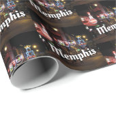 Beale Street, Memphis, Tennessee Geschenkpapier (Rolleneckpunkt)