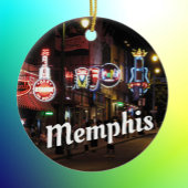 Beale Street, Memphis, Tennessee Keramik Ornament