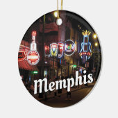 Beale Street, Memphis, Tennessee Keramik Ornament (Links)