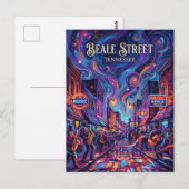 Beale Street Tennessee Postkarte (Vorne/Hinten)