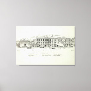 Beale Westseite Markt und Auftrag Leinwanddruck