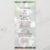 Beallara Orchids Wedding Program Programm (Vorderseite)