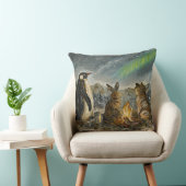 Beam Lingering Whimsical Aurora Animals Painting Kissen (Stuhl )