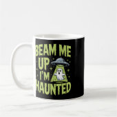 Beam Me Up Ich bin Spuk - Funny Alien Ghost Hallow Kaffeetasse (Links)