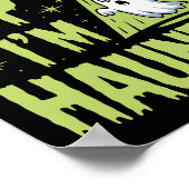 Beam Me Up Ich bin Spuk - Funny Alien Ghost Hallow Poster (Ecke)