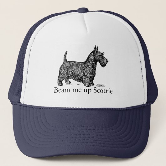 Beam Me up Scottie Trucker Hat Truckerkappe (Vorderseite)