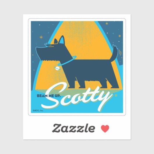 Beam Me Up Scotty Aufkleber (Blatt)