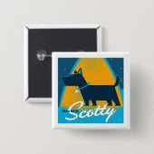 Beam Me Up Scotty Button (Vorne & Hinten)