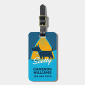 Beam Me Up Scotty Gepäckanhänger (Vorderseite vertikal)