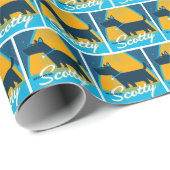 Beam Me Up Scotty Geschenkpapier (Rolleneckpunkt)