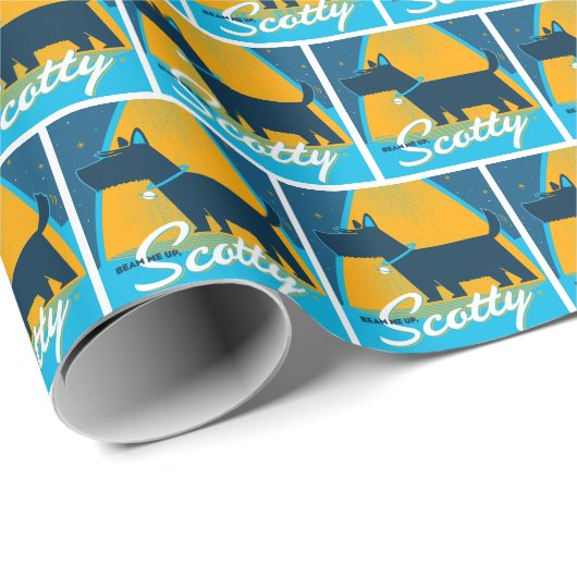 Beam Me Up Scotty Geschenkpapier (Rolleneckpunkt)