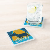 Beam Me Up Scotty Glasuntersetzer (Schrägansicht)