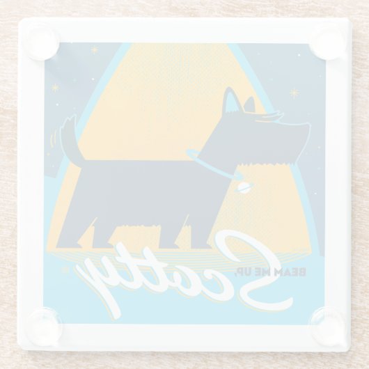 Beam Me Up Scotty Glasuntersetzer (Rückseite)